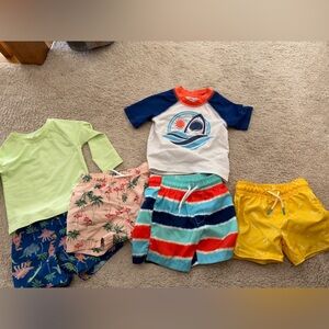 Boys 18–24 Months Swim Bundle | Old Navy + Cat & Jack | Trunks & Rashguards Lot